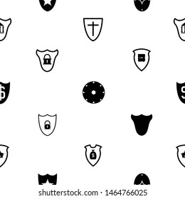 shield seamless pattern background icon.