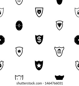 shield seamless pattern background icon.