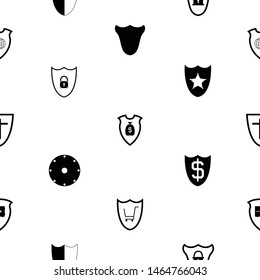 shield seamless pattern background icon.