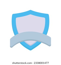shield secure icon element flat style