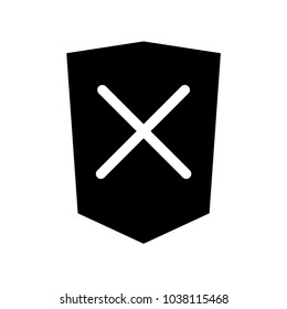 Shield Secure Icon Vector Logo Template