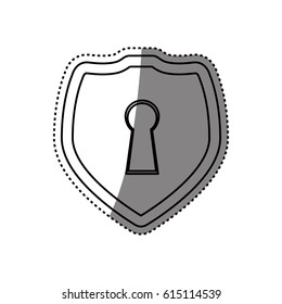 shield security abstract lock