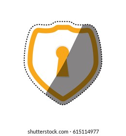 shield security abstract lock