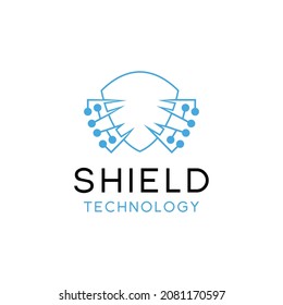 Shield security Connection logo Technology app