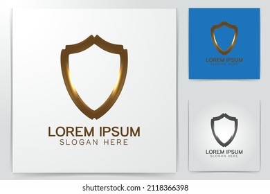 oro de seguridad de escudo, logotipo de garantía