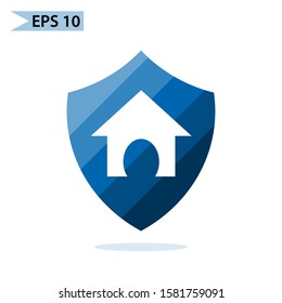 Shield security icon isolated. Protection, safety, password security logo. Firewall access and privacy sign Logo. Vector Illustration.