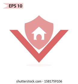 Shield security icon isolated. Protection, safety, password security logo. Firewall access and privacy sign Logo. Vector Illustration.