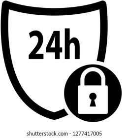 shield security icon, protect icon - black