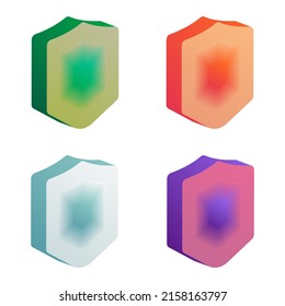 shield security icon, Protection, Insurance, Successfully tested, Isolated vector illustration, 3d rendering
