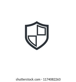 shield security icon vector