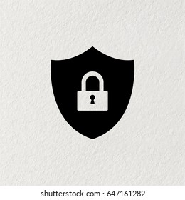 Shield security icon. vector illustration