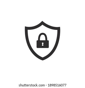 Shield Security Icon Vector On A White Background