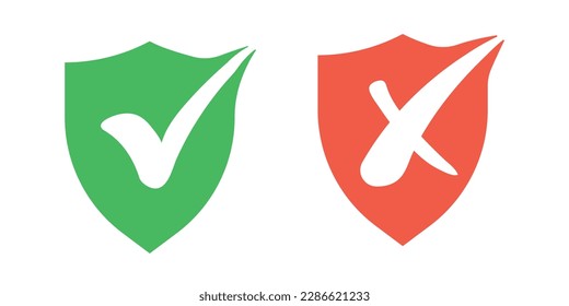 Shield security icons. Vector graphic illustration. For website design, logo, app, template, ui, etc.