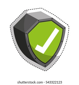 shield security isolated icon vector illustration design