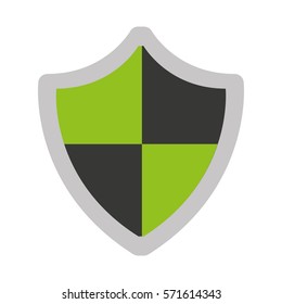 shield security isolated icon vector illustration design