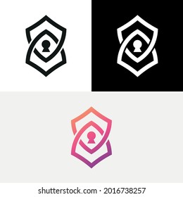 Shield Security Lock Abstract Logo