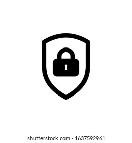 Shield Security Lock Guard Vector Icon