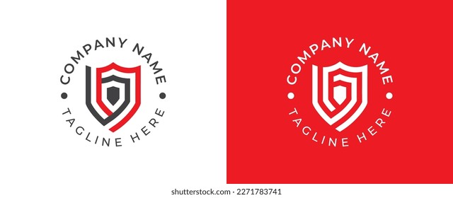 Shield Security Logo Concept symbol icon sign Element Design. Protection, Cyber, Guardian Logotype. Vector illustration template