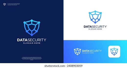 Shield security logo design inspiration