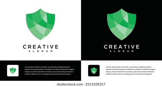 Shield security logo design inspiration	