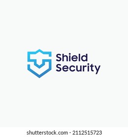 shield security logo design inspirations 