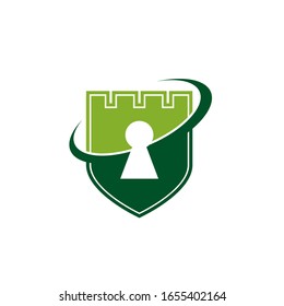 diseño moderno del logotipo de seguridad del escudo