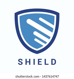 Shield Security Logo Design. Vector Illustration