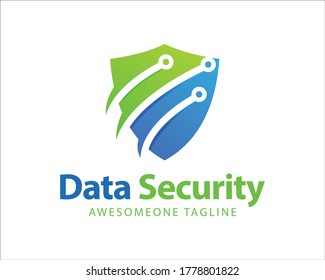Shield Security Logo Design, Vector, Template