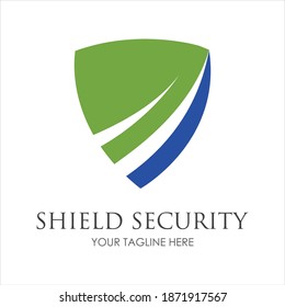 Shield  Security logo design vector illustration template