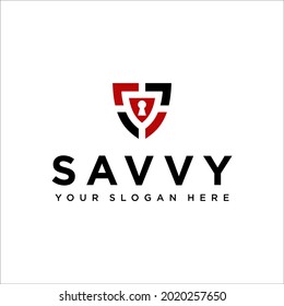 shield security logo design vector