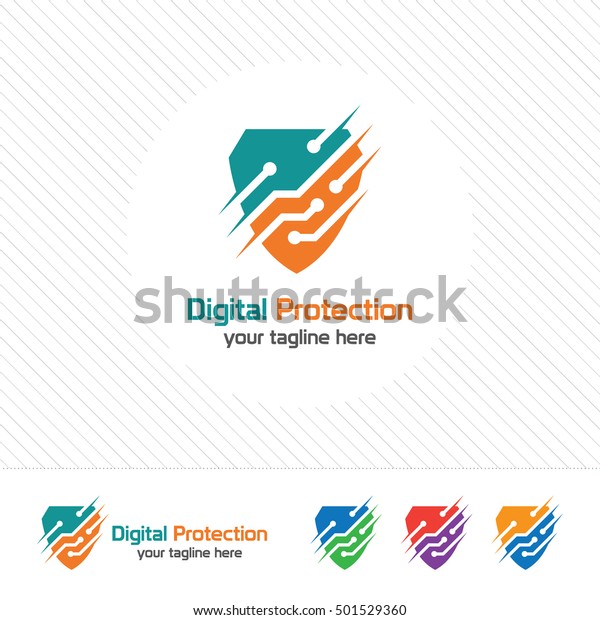 Shield Security Logo Design Vector Security Stock Vector Royalty