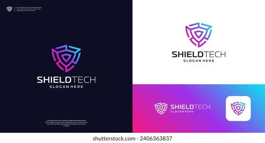 Shield Security Logo Protection Symbol Logo Design