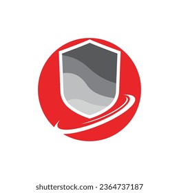 shield security logo and symbol vector illustrasi design