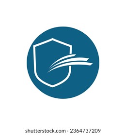shield security logo and symbol vector illustrasi design