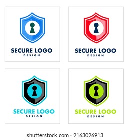 shield security logo template set.