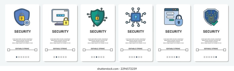 Shield Security With Padlock and Key Logo Banner Icon Menu