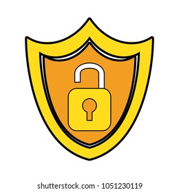 Shield security symbol