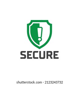Shield security symbol with letter logo badges, shield logo design template isolated on white background.