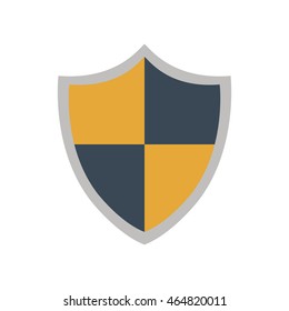 shield security system protection icon. Isolated and flat illustration. Vector graphic