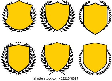 Shield Shape with Gradient on transparent background