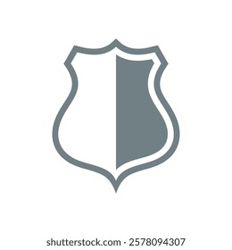 Shield Shape Icon Vector Template