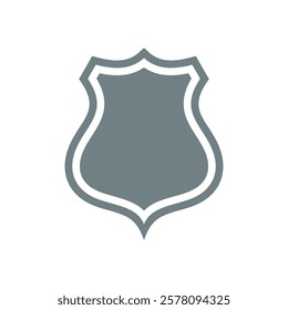 Shield Shape Icon Vector Template