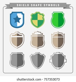 Shield Shape Symbols