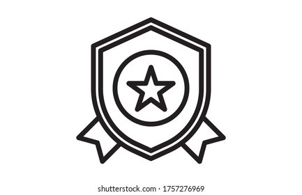 Shield shape vector. Shield award vector icon trophy winner prize and shield award black color. Shield award decorative shiny honor shape medallion vintage emblem.