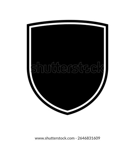 Shield shapes collection. Shield icon set Security shields logotypes Badge