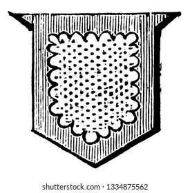 Shield Showing Difference is a bordure engrailed, vintage line drawing or engraving illustration.