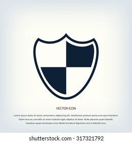 Shield sign icon