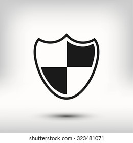 Shield sign icon