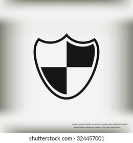 Shield sign icon