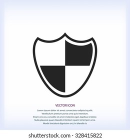 Shield sign icon
